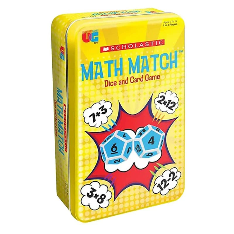 University Games Scholastic Math Match Dice And Card Game 3 University Games Scholastic Math Match Dice And Card Game