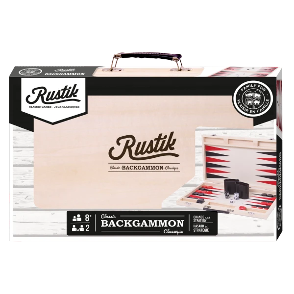 Rustik Deluxe Backgammon Wood Case 3 Rustik Deluxe Backgammon Wood Case