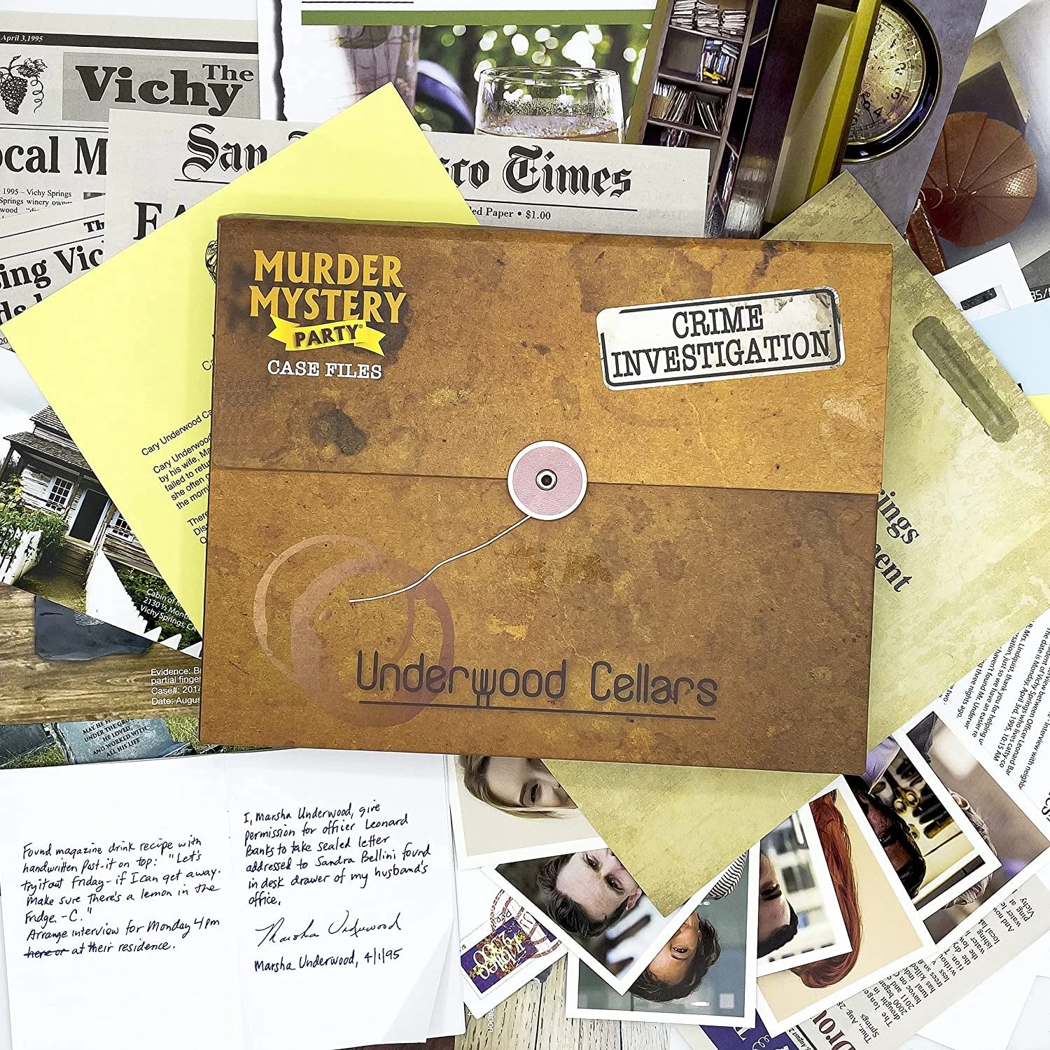 University Games Murder Mystery Party Case Files Underwood Cellars 3 University Games Murder Mystery Party Case Files Underwood Cellars