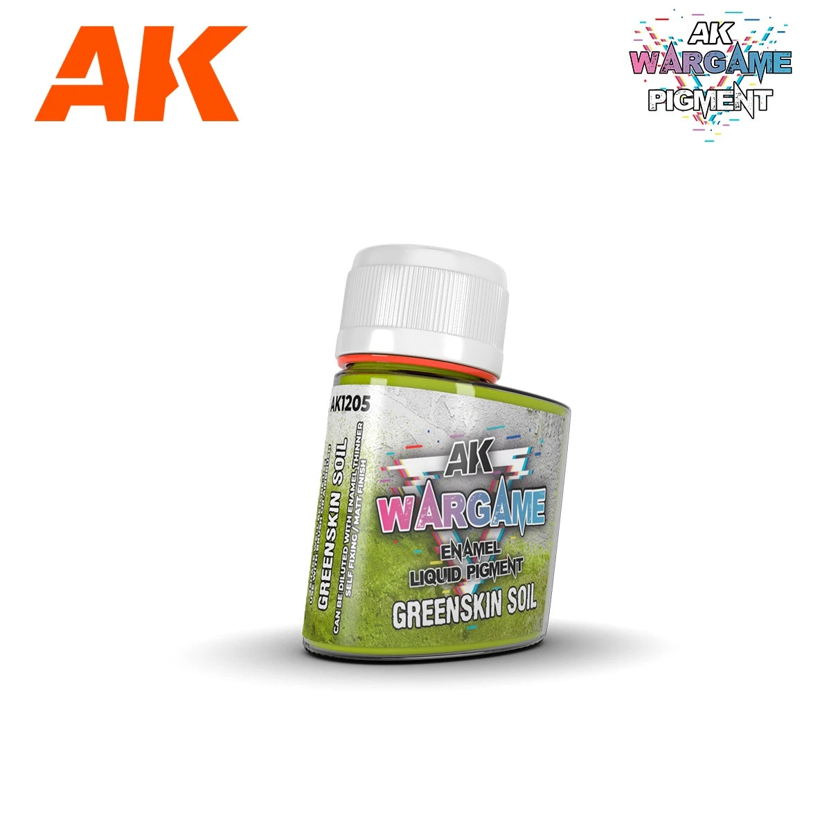 AK Interactive Wargame Enamel Liquid Pigments Greenskin Earth (35ml) 3 AK Interactive Wargame Enamel Liquid Pigments Greenskin Earth (35ml)