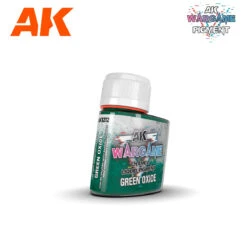 AK Interactive Wargame Enamel Liquid Pigments Green Oxide(35ml)