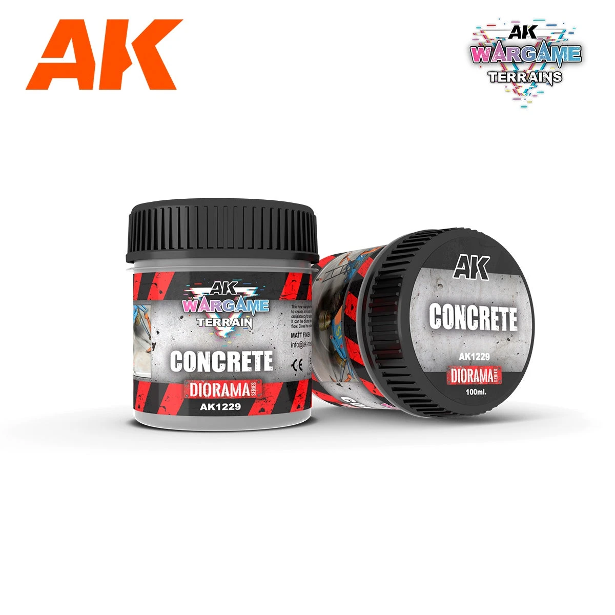 AK Interactive Wargame Terrain Concrete (100ml) 3 AK Interactive Wargame Terrain Concrete (100ml)