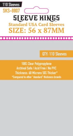 Sleeve Kings 8807 USA 56mm X 87mm (110)