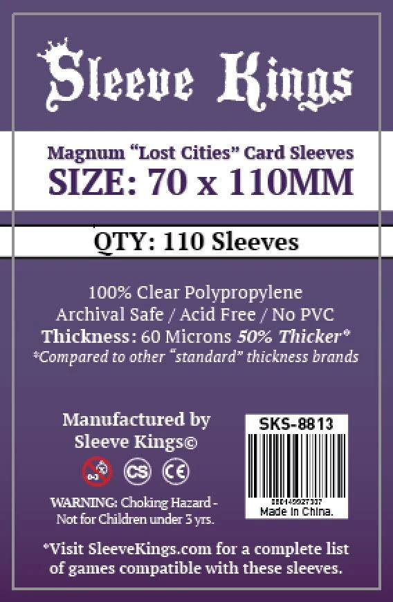 Sleeve Kings 8813 Lost Cities 70mm X 110mm (110) 3 Sleeve Kings 8813 Lost Cities 70mm X 110mm (110)