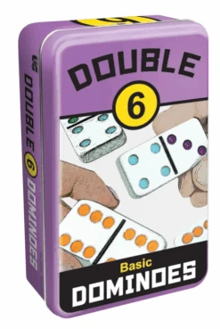 University Games Dominoes Double 6 In Tin
