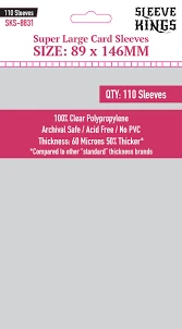 Sleeve Kings 8831 Super Large 89mm X 146mm (110) 3 Sleeve Kings 8831 Super Large 89mm X 146mm (110)