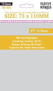 Sleeve Kings 8825 Warhammer Quest 75mm X 110mm (110)