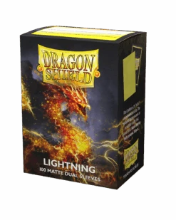 Dragon Shield Card Protectors Standard Dual Matte (100) -Board Games Shop matte dual lightning