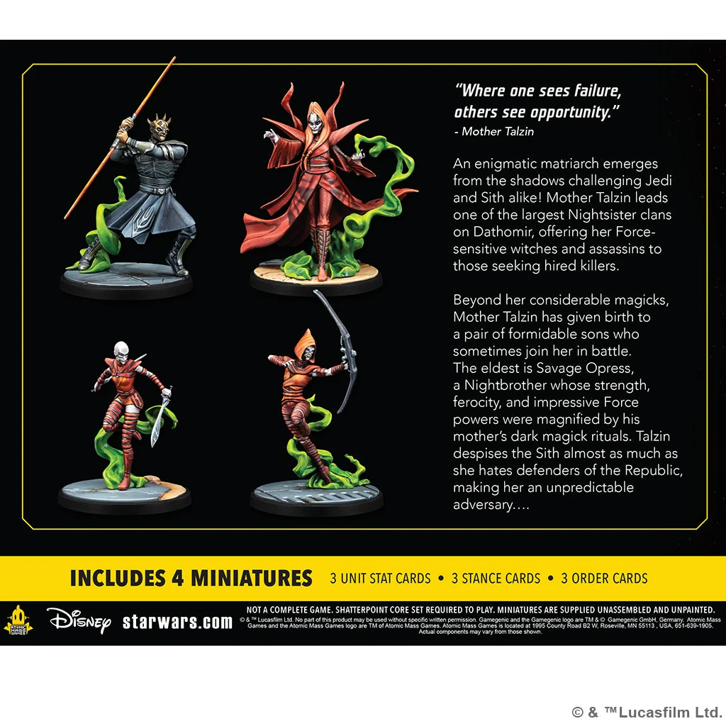 Atomic Mass Games Star Wars Shatterpoint Squad Pack Witches Of Dathomir 4 Atomic Mass Games Star Wars Shatterpoint Squad Pack Witches Of Dathomir - Image 2