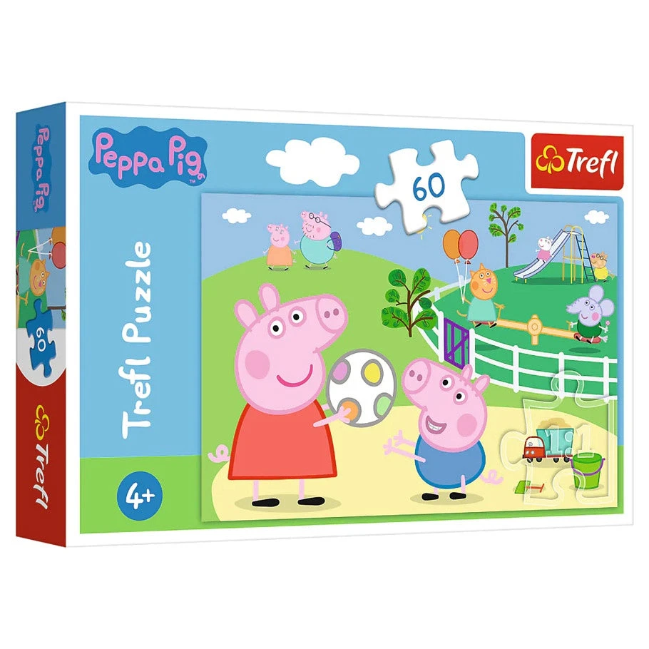 Trefl Puzzle Baby Peppa Pig 60 Piece Playing Catch 3 Trefl Puzzle Baby Peppa Pig 60 Piece Playing Catch