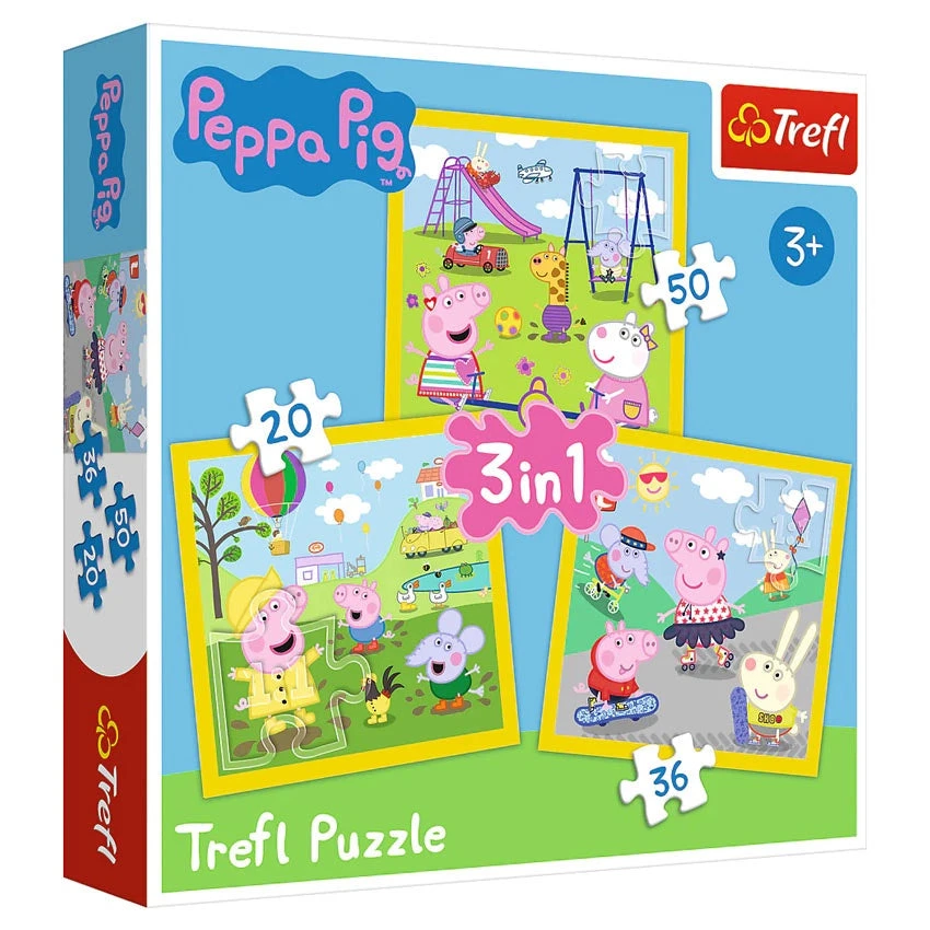 Trefl Puzzle Baby Peppa Pig Happy Day 3in1 20/36/50 Piece 3 Trefl Puzzle Baby Peppa Pig Happy Day 3in1 20/36/50 Piece