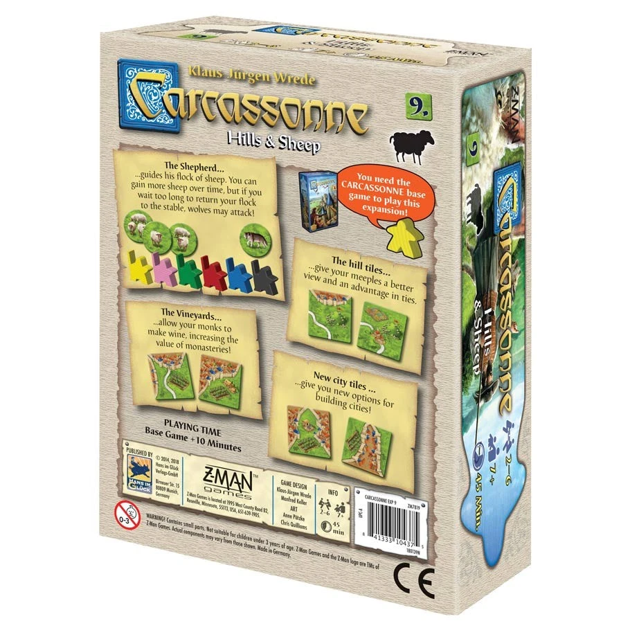 Z-Man Games Carcassonne 09 Hills And Sheep 4 Z-Man Games Carcassonne 09 Hills And Sheep - Image 2